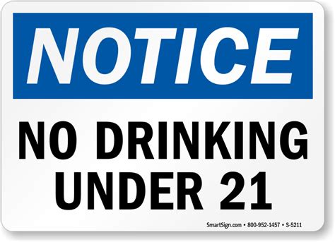Must Be 21 To Drink Sign Printable